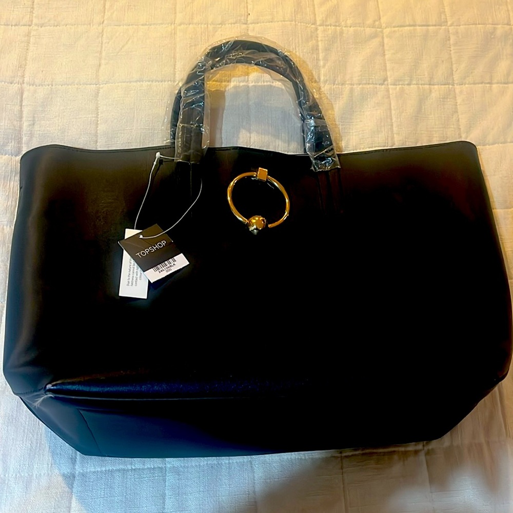 NEW TopShop Black Tote